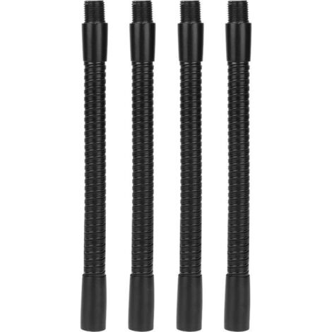 Tuyau flexible en aluminium 10mm pour lampe de table – Raccords d'éclairage 15cm – Lot de 4 pièces – Réglage universel 360° (1/5)