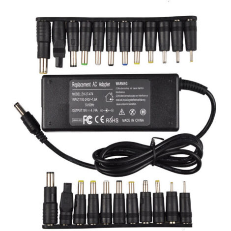 Chargeur Adaptateur De Puissance Universel 19V 4.74A 90W Pour Acer Asus Dell Hp Lenovo Samsung Toshiba Ordinateur Portable 18.5V (1/4)
