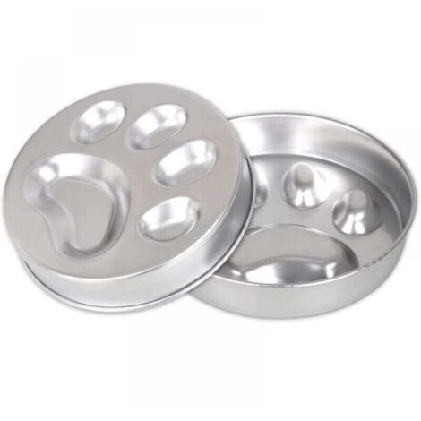 Gamelle Anti Glouton Chien en Acier Inoxydable, Gamelle d'alimentation Lente pour Chiens avec Base Antidérapante, Favorise Alimentation Saine et Digestion Lente (1/5)