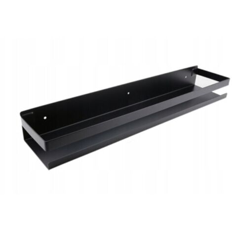Étagère à épices murale perforée en acier inoxydable – Rangement cuisine 50 cm – Résistante à la corrosion – Support pour surfaces lisses (1/5)