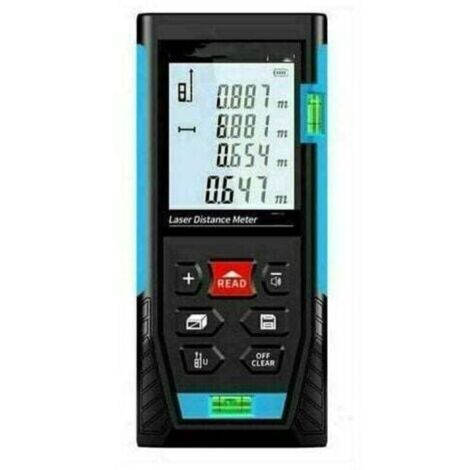 Télémètre Laser 50m, Metre Laser, Calcule Distance Surface Volume, Fonction Pythagore, Stocker 99 données, Fonction Muet, IP54 (1/4)