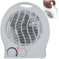 Aiperq – Radiateur soufflant salle de bain 2000W – Thermostat réglable – Mode Eco basse consommation – Chauffage silencieux pour espaces confinés