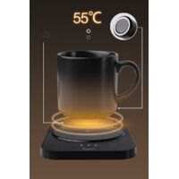 Chauffe-tasse USB, Mini Tasse à Café Portable, Dessous De Verre Chauffant, Affichage Numérique Intelligent, Réglage Thermostatique, Chauffage De Synchronisation Pour Le Thé Au Lait