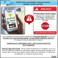 PTT-KEY® | Set of 2 RFID Cards 13.56MHz | Programmable MCT on Android Smartphone | UID Editable | CUID Chip | Universal Vigik Card | NFC Tag | Pass Badge Anywhere