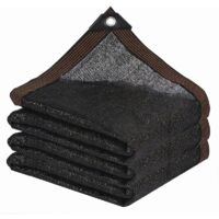 YMYNY Shade Cloth - Garden Shade Net with Eyelet for Pergola, Patio, Plants, Greenhouse, Chicken Coop, Black, (3 x 4 m)