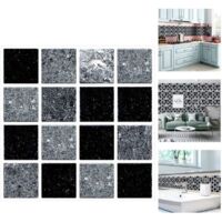 YMYNY Tile Stickers for Bathroom and Kitchen, 30pcs Tile Stickers, Waterproof Wall Sticker, Self Adhesive Tile Stickers for Wall Tiles Decor, Size 10x10cm