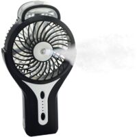 YMYNY Portable Mini USB Mist Fan with Personal Cooling Mist - Rechargeable Battery - Portable Cooling Fan for Home, Office and Travel - Black