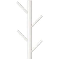 YMYNY Wooden Wall Coat Rack – Branch Design – Modern – Vertical Wall Mounted – Decorative Wooden Hooks White