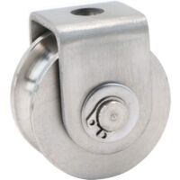 YMYNY Single Pulley, Stainless Steel Cable Pulley, Lifting Pulley, Climbing Pulley, Loading Pulley, Lifting Pulley, Capacity 30kg - 1 Piece, Silver