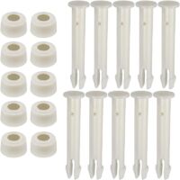 YMYNY Pack of 10 plastic pins for round metal frame pools, swimming pool joint replacement parts for swimming pool joints, replacement parts joint pins (6 cm)