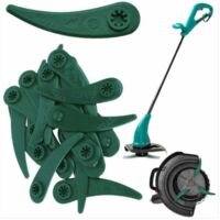 YMYNY Lot de 20 Lames en Plastique de Rechange pour Coupe Bordure, Lame Plastique Coupe Bordure, Lame Coupe Bordure pour coupe-bordures Bosch Durablade Art 23-18 LI Art 26-18 LI