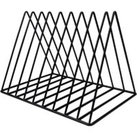 YMYNY Metal Magazine Holder 9 Compartments Gold Magazine Holder Triangle Bookshelf Bookcase Newspaper Rack Designer Magazine Holder for Office Living Room Home 26cm