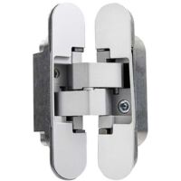 YMYNY Invisible hinge for doors, set of 2 invisible hinges for heavy doors, load 40 kg, opening 180°, Zamak