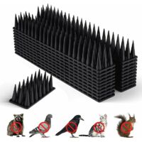 YMYNY Pic Anti Pigeon, 9.6 Mètres Anti Pigeon Balcon Plastique, Repulsif Pigeon Pic Anti Chat, Pic Anti Oiseaux pour Effrayer Pigeons, Corbeaux, Moineaux, Chats, Protection du Jardin (24 Pièces Noir)