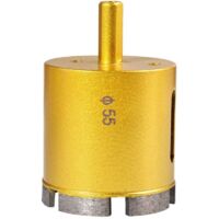 YMYNY 55 mm Diamond Hole Saw, Hollow Core Drill for Glass, Porcelain, Marble, Ceramic, Porcelain, Tiles, Marble, Granite (55 mm Diameter)