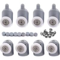 YMYNY 8x Adjustable Roller, Double Roller, for Bathroom, Shower Door, 25 mm