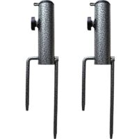 YMYNY Parasol ground spike, ground spike, umbrella, beach umbrella, sand anchor, parasol pole, iron, parasol stand, parasol accessories, balcony attachment for parasol poles, thickness 22-32 mm