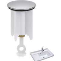 YMYNY High Quality Drain Plug, Floor Sink Plug, Universal Sink Plug, Adjustable Sink Plug – Bathroom Plug⌀40 mm (the height is adjustable between 6.5 cm and 9 cm)