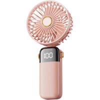 YMYNY Mini Portable Electric Fan Portable Ice Cooling Desk Fan Desktop Fan Indoor Outdoor Hanging Fan Noise Reduction Silent Fan