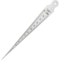 YMYNY 1-15mm 1/64-5/8 Wedge Feeler Gauge Hole Gap Taper Gauge Stainless Steel Ruler Weld Inspection Taper Gauge Imperial Metric Measuring Tool