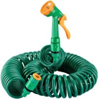 Wiltec Tubo a spirale da giardino e terrazzo 15 m per irrigazione piante e fiori