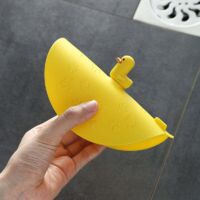 Bouchon de Vidange en Silicone pour Douche, Drain de Sol de Cuisine, Bouchon de Baignoire, Drain de Sol d'Égout, pour Cuisines Salles de Bains Blanchisseries (Petit Canard Jaune)
