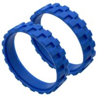Roue en Caoutchouc Compatible avec Roue Centrale avec Pneus en Caoutchouc Antidérapant(bleu)