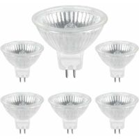 Ampoule Halogene GU5.3 35W 12V, Ampoule Spot Halogène MR16, pack de 6,Ampoule Spot Halogène MR16, pack de 6