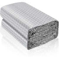 Rouleau isolant thermique en aluminium feuille réflecteur de radiateur film isolant thermique fenêtre plaque isolation thermique pour voiture mur (5m×60cm)