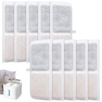 Filtre Fontaine Eau Chat, pour 10 Filtre Fontaine Eau Chat Catit, Filtre Fontaine Chat, Filtre avec résine activée Filtre Fontaine a Eau Chat
