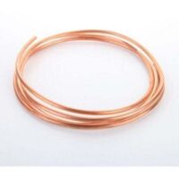 Tube de Cuivre Tube Rond en Cuivre de Tube Souple 2M OD 2mm x ID 1mm pour la Plomberie de Réfrigération