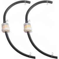 Filtres à Essence, Kit De Filtre à Carburant En Ligne Pour Motos, Conduite De Carburant Filtre à Essence, Machines Pour Filtrer L'essence, Filtre Essence Universel Vitesse(Beige)