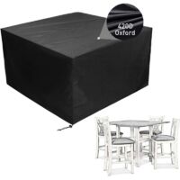 Patio Furniture Cover Waterproof Outdoor Sectional Sofa Set Covers, Outdoor Rectangle Table and Chair Set Covers, Dust Proof Furniture Protective Cover carré 13513574cm
