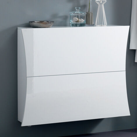Web Furniture Scarpiera Arco Bianco Lucido - Design Italiano (1/5)