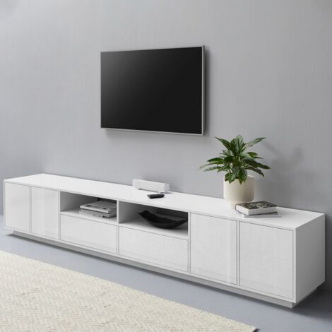 Mobile porta TV 260cm design moderno bianco soggiorno Breid (1/5)