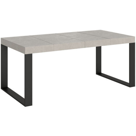 Tavolo allungabile 120/224x90 cm Tecno Premium cashmere gambe antracite (1/4)