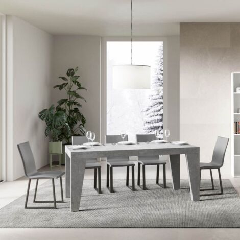 Tavolo allungabile 180/284x90 cm Naxy cemento
