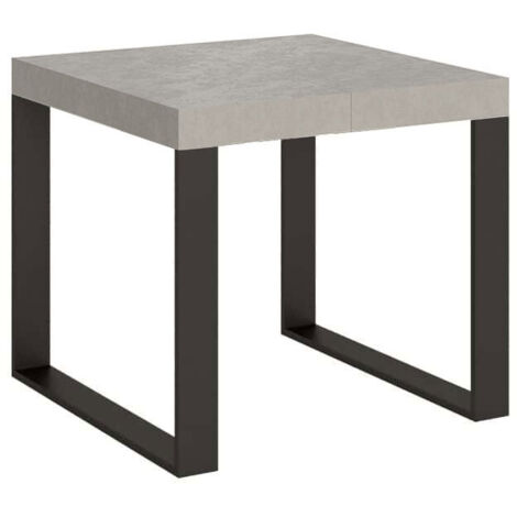 Tavolo allungabile 90/246x90 cm Tecno Premium cashmere gambe antracite (1/5)