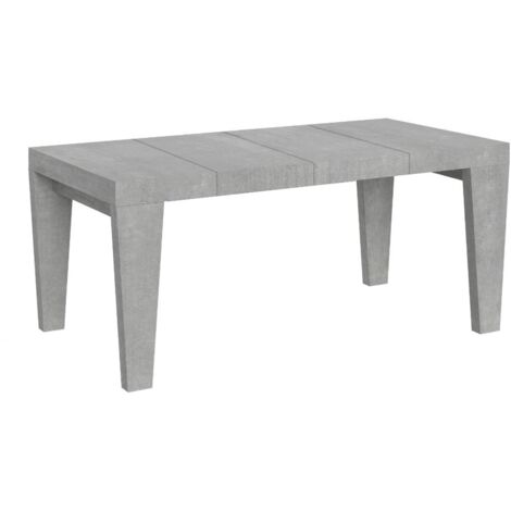 Tavolo da pranzo Allungabile - SPIMBO PREMIUM - Colore: Cemento - Dimensioni: 90x90/246 (1/4)