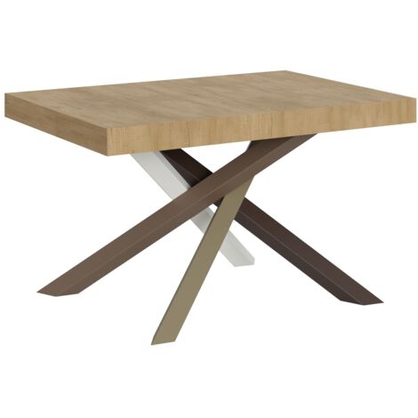 Tavolo allungabile 130/234x90 cm Volantis quercia natura gambe multicolore 4/C