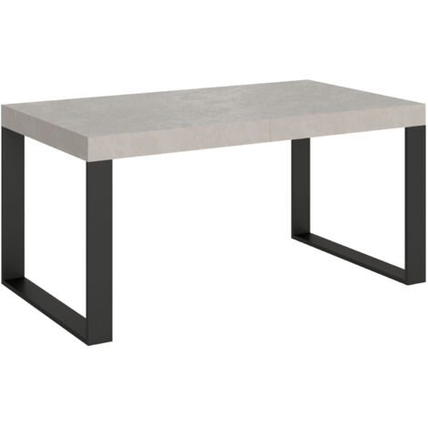 Tavolo allungabile 160/264x90 cm Tecno cashmere gambe antracite (1/4)