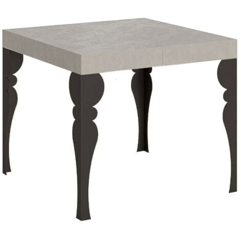 Tavolo allungabile 90/246x90 cm Paxon cashmere gambe antracite (1/5)