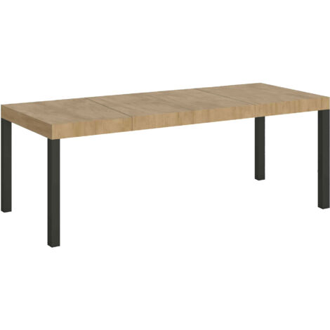 Tavolo allungabile 160/420x90 cm Everyday Premium quercia natura gambe antracite (1/5)