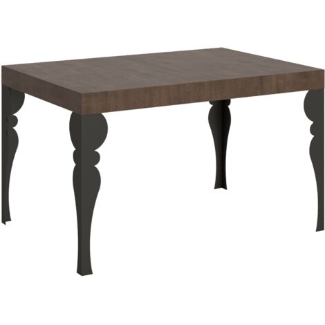 Tavolo allungabile 90x120/224 cm Paxon Noce telaio Antracite (1/4)