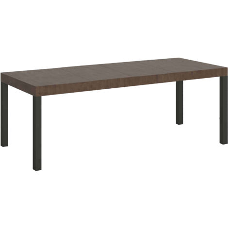 Tavolo allungabile 200/304x90 cm Everyday Premium noce gambe antracite (1/4)