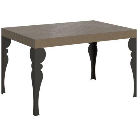 Tavolo allungabile 140/244x90 cm Paxon tortora gambe antracite (1/4)
