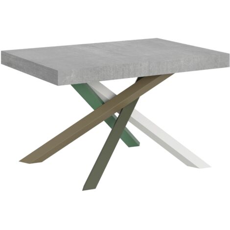Tavolo allungabile 90x120/224 cm Volantis Cemento telaio 4/A