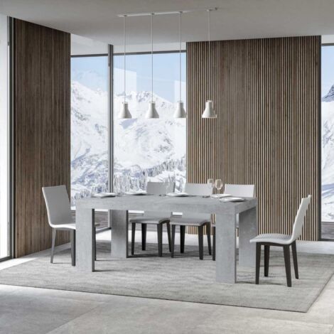 Tavolo ROXELL 90x160 allungabile a 264 cm Cemento (1/4)