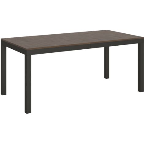 Tavolo allungabile 180/440x90 cm Everyday Evolution noce telaio e gambe antracite