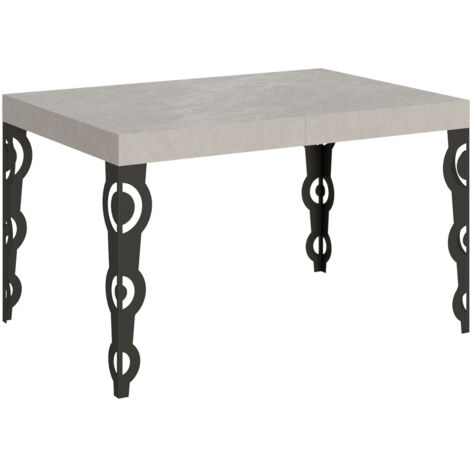 Tavolo allungabile 140/224x80cm Karamay cashmere gambe antracite (1/3)